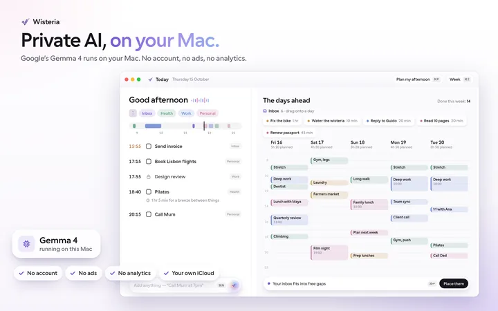 Wisteria on Mac, shot 4